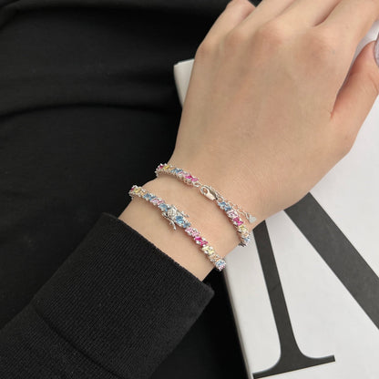 [Elite]Ornate Sparkling Multi Cut Party Bracelet