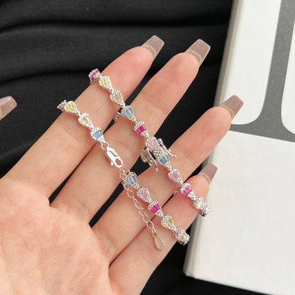 [Elite]Radiant Water Drop Shape Daily Bracelet