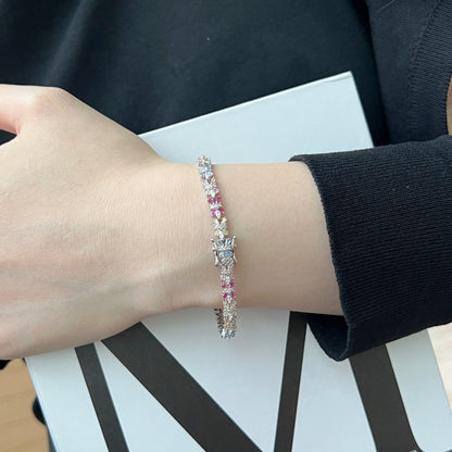 [Elite]Radiant Colorful Emerald Cut Party Bracelet