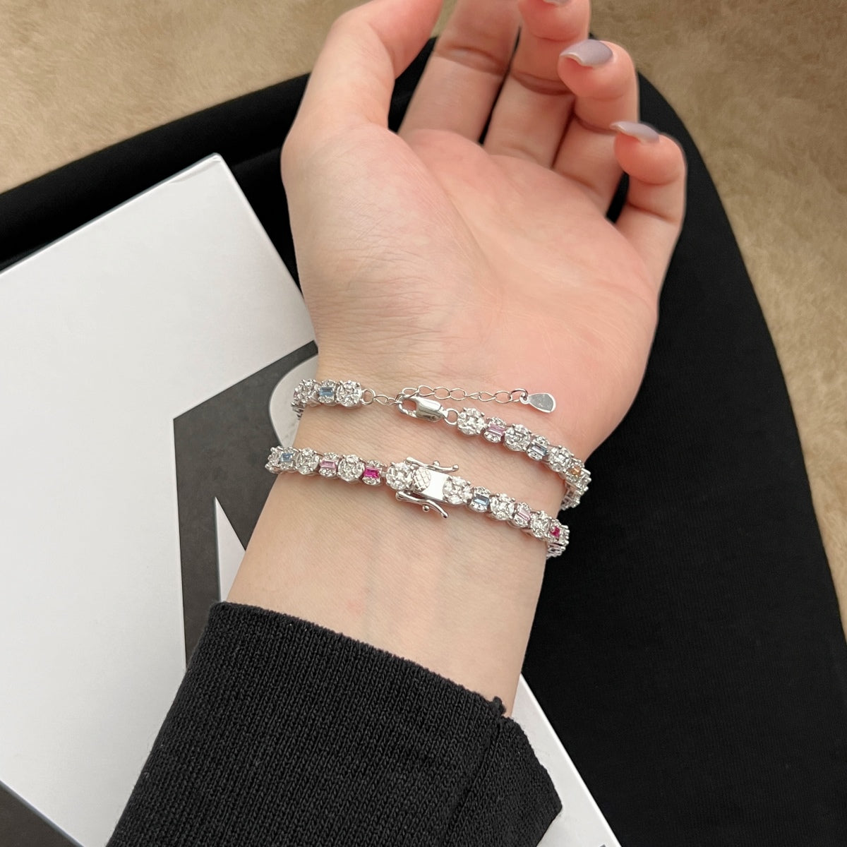 [Elite]Dazzling Radiant Multi Cut Daily Bracelet