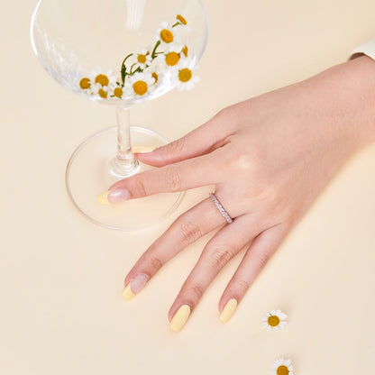 [Elite]Dainty Ebullient Round Cut Daily Ring