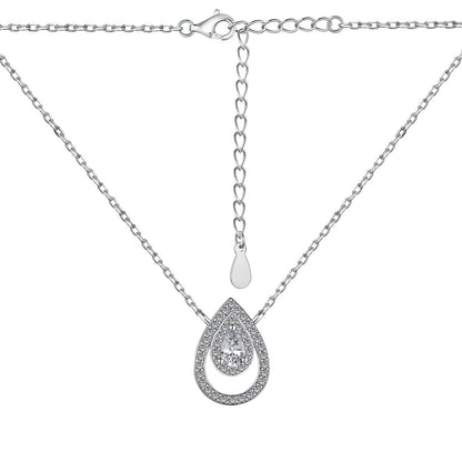 [Elite]Sparkling Pear Cut Necklace