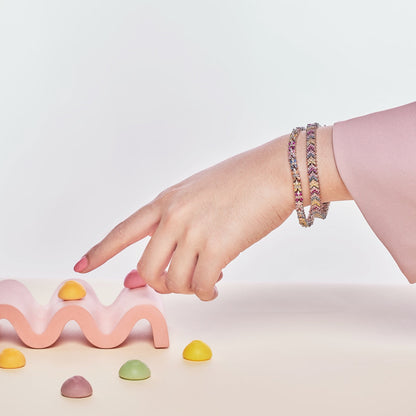 [Elite]Radiant Colorful Emerald Cut Party Bracelet
