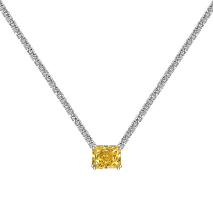 [Elite]4.0 Carat Elegant Radiant Cut Necklace
