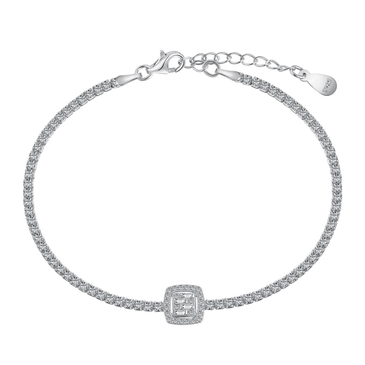 [Elite]Luxurious Dazzling Square Shape Banquet Bracelet
