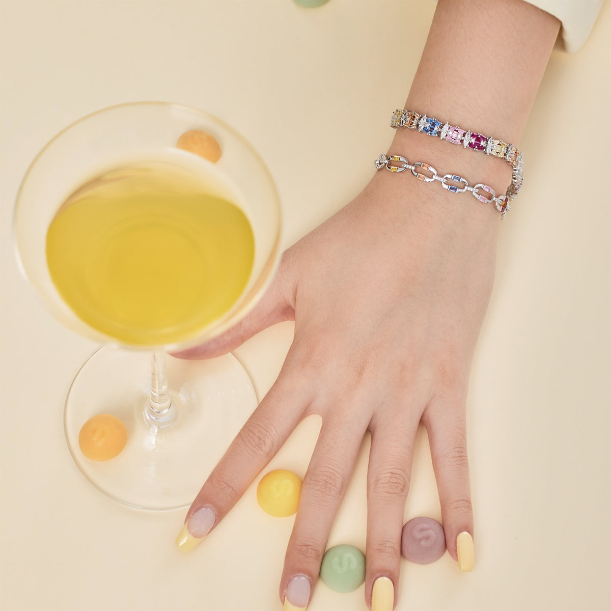 [Elite]Delicate Colorful Multi Cut Party Bracelet