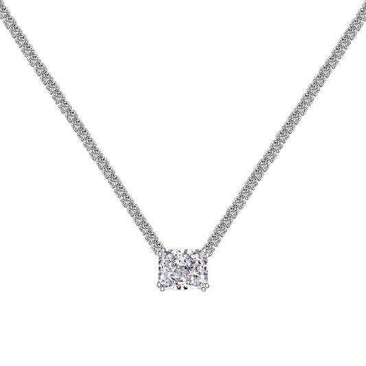 [Elite]4.0 Carat Elegant Radiant Cut Necklace