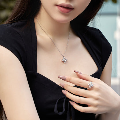 [Elite]Four-Leaf Clover And Eight-Pointed Star Necklace