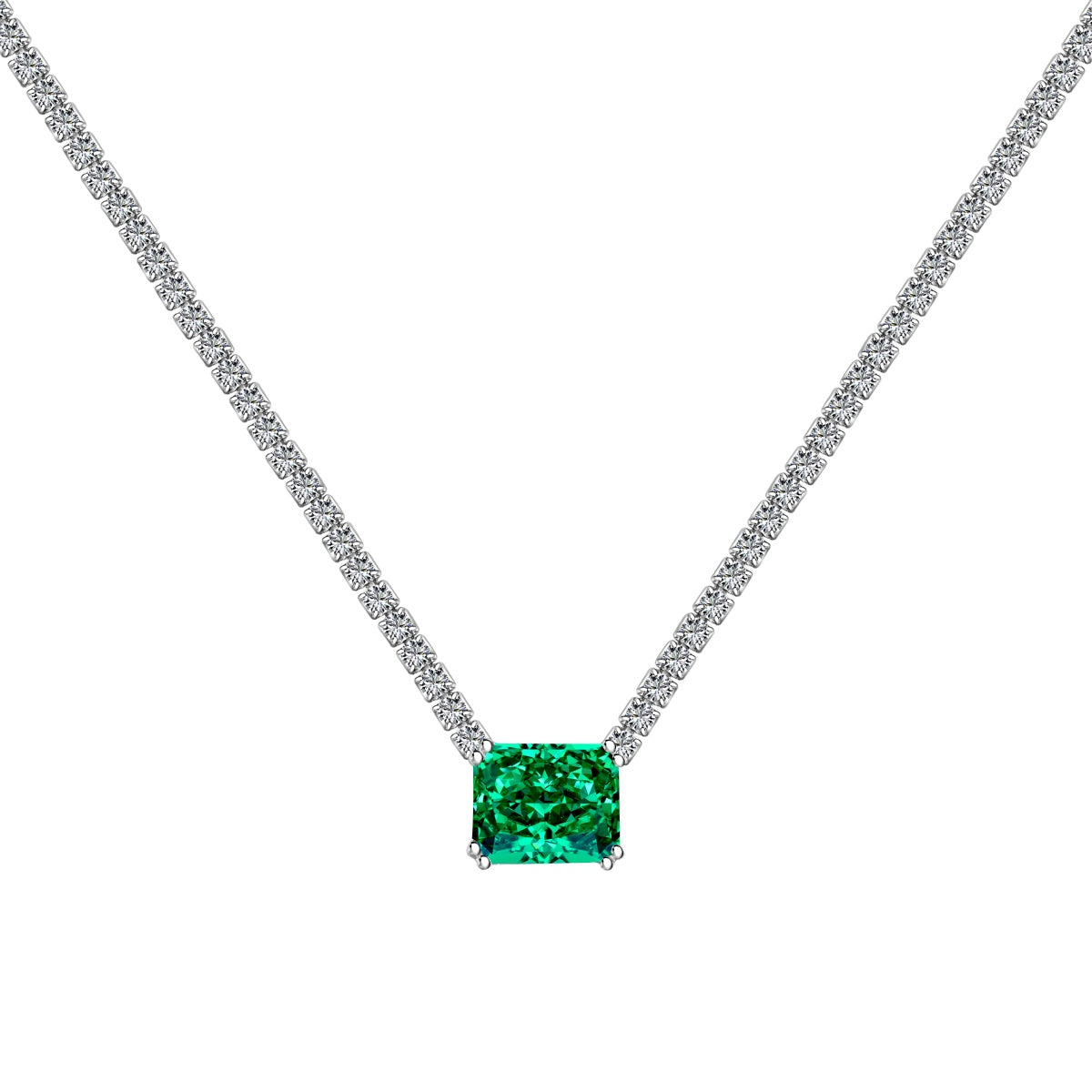 [Elite]4.0 Carat Elegant Radiant Cut Necklace