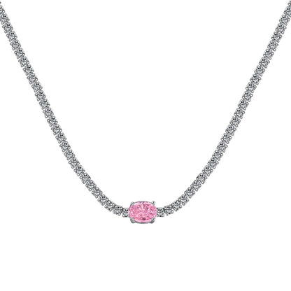 [Elite]1.0 Carat Shining Oval Cut Necklace