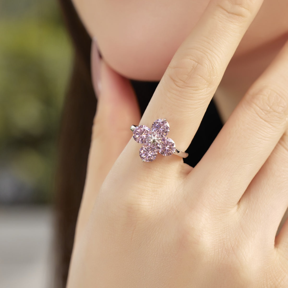 [Elite]Four-Leaf Clover Eight-Pointed Star Ring
