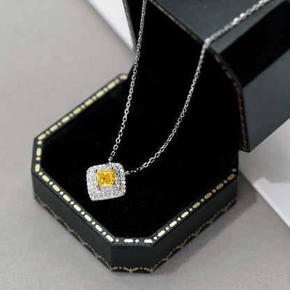 [Elite]Sparkling Asscher Cut Necklace