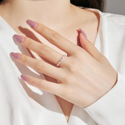 [Elite]Sparkling Vibrant Round Shape Daily Ring