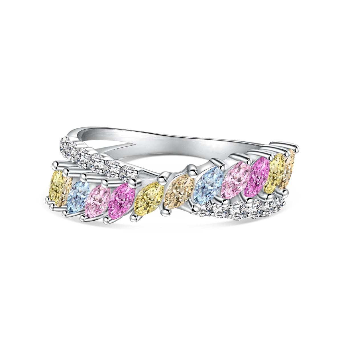 [Elite]Unique Colorful Marquise Cut Daily Ring