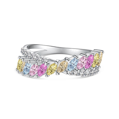 [Elite]Unique Colorful Marquise Cut Daily Ring