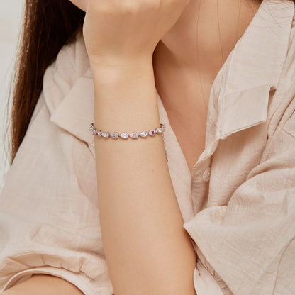 [Elite]0.25 Carat Radiant Water Drop Shape Daily Bracelet