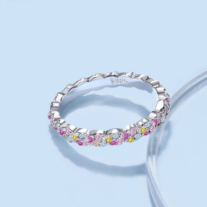 [Elite]Dainty Ebullient Round Cut Daily Ring