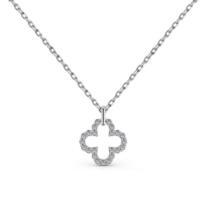 [Elite]Four-Leaf Clover Hollow Design Exquisite Necklace