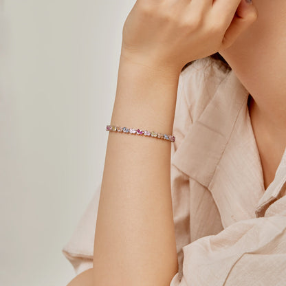 [Elite]Ornate Colorful Flower Shape Party Bracelet