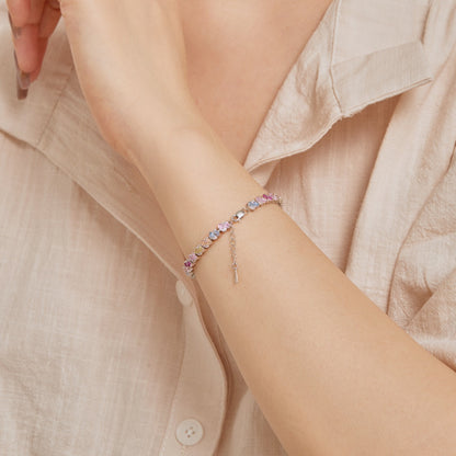 [Elite]Ornate Colorful Flower Shape Party Bracelet