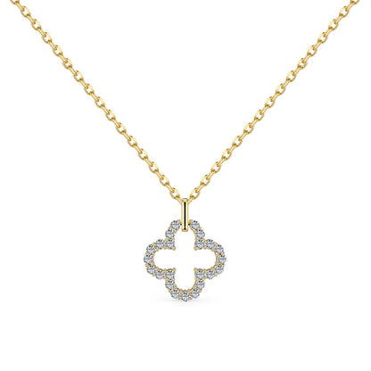 [Elite]Four-Leaf Clover Hollow Design Exquisite Necklace