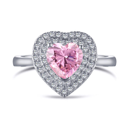 [Elite]Delicate Ebullient Heart Shape Wedding Ring