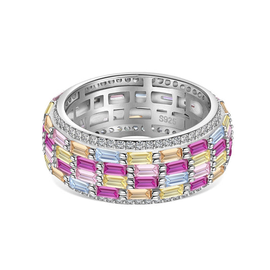 [Elite]Radiant Colorful Radiant Cut Daily Ring