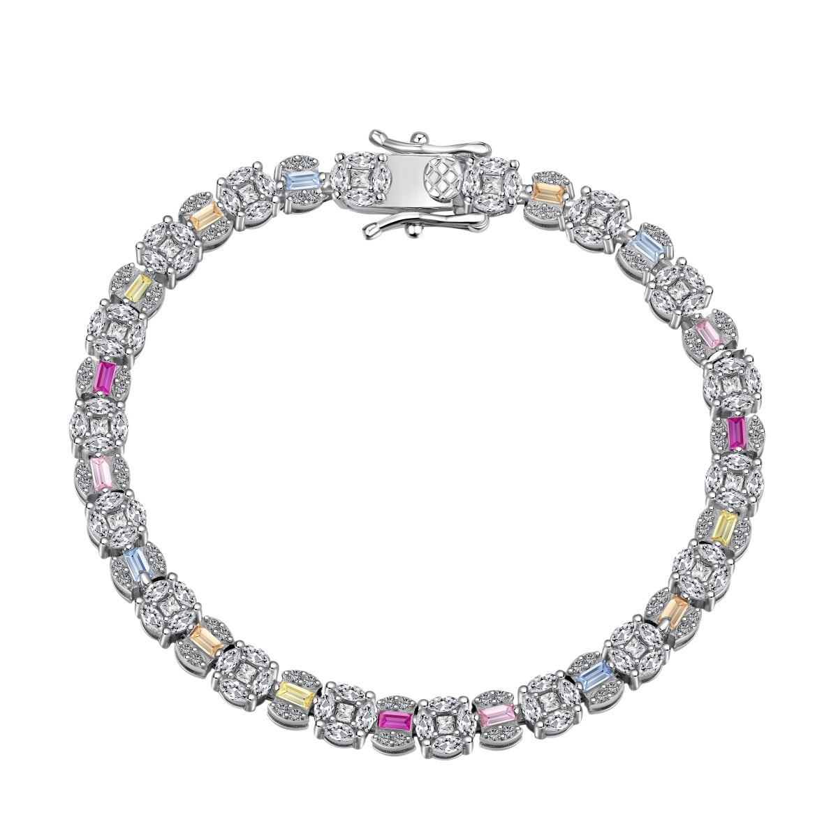 [Elite]Dazzling Radiant Multi Cut Daily Bracelet