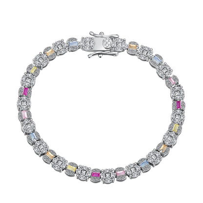 [Elite]Dazzling Radiant Multi Cut Daily Bracelet
