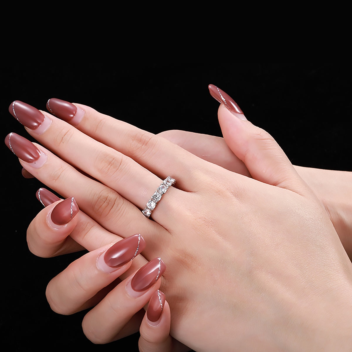 [Elite]Eternity Round Cut Tennis Ring