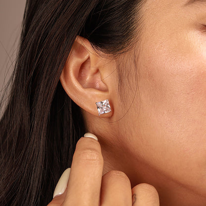 [Elite]Ornate Square Shape Earrings