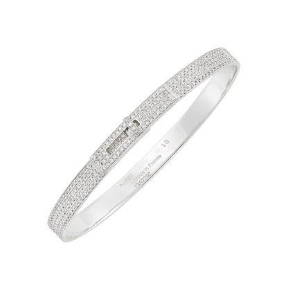 [Elite]HM KELLY BRACELET IN SILVER AND FULL PAVE DIAMOND