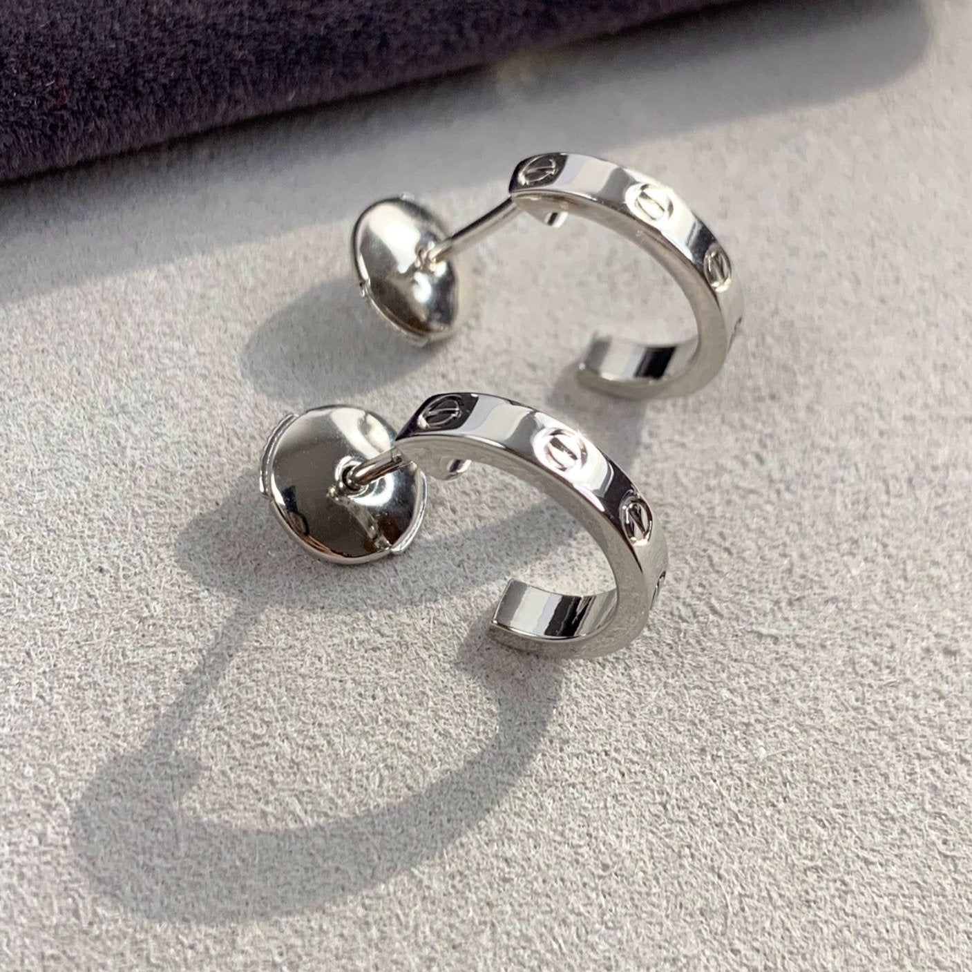[Elite]LOVE EARRINGS 2.65MM SILVER
