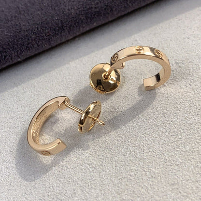 [Elite]LOVE EARRINGS 2.65MM PINK GOLD