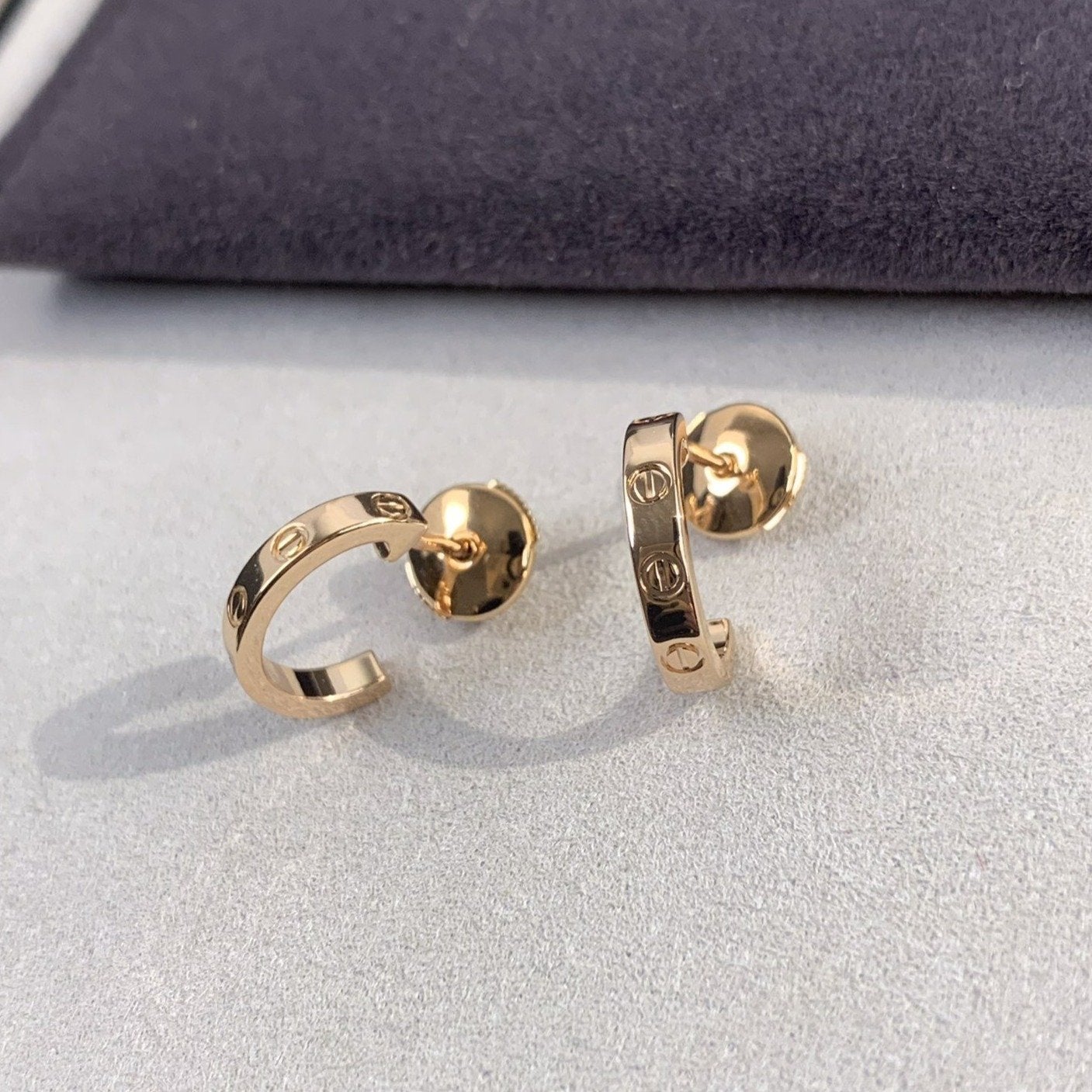 [Elite]LOVE EARRINGS 2.65MM PINK GOLD