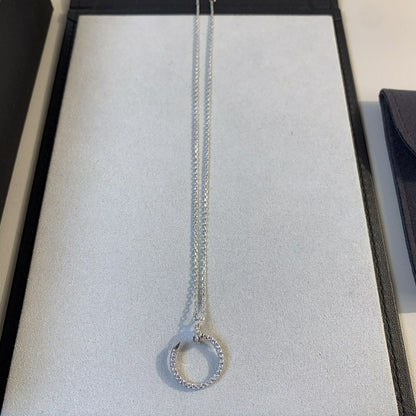 [Elite]JUSTE NECKLACE SILVER DIAMONDS
