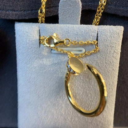 [Elite]JUSTE NECKLACE GOLD DIAMONDS