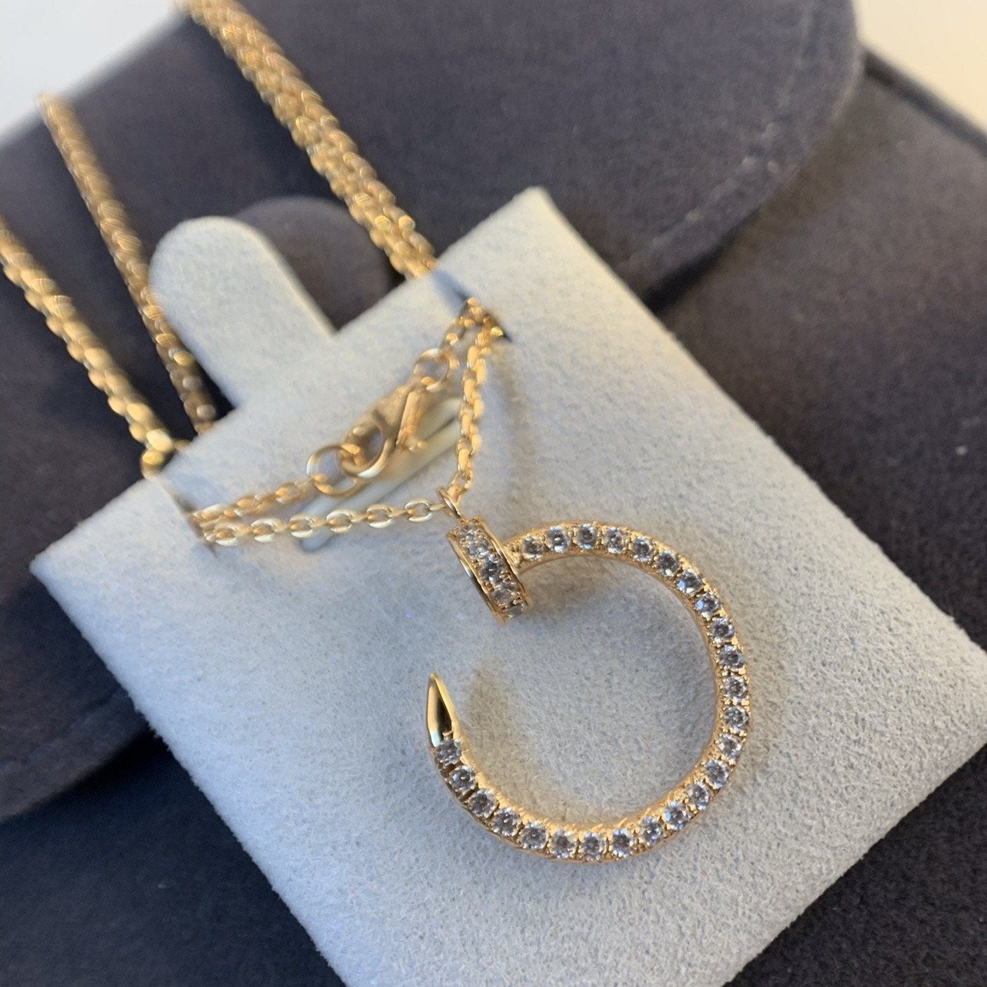 [Elite]JUSTE NECKLACE PINK GOLD DIAMONDS