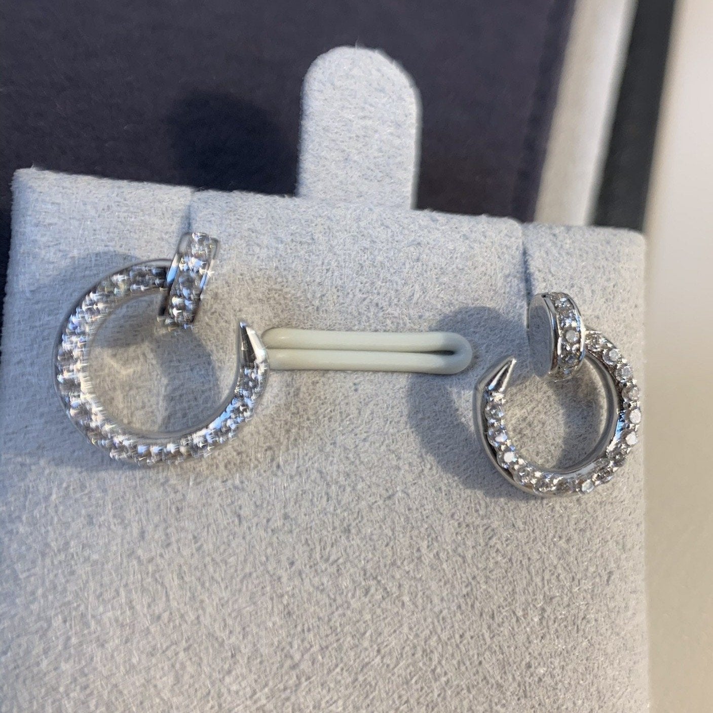 [Elite]JUSTE EARRINGS SILVER DIAMONDS