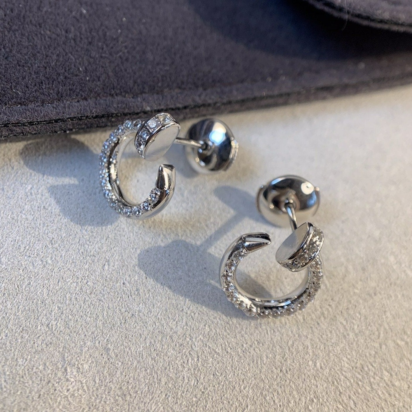 [Elite]JUSTE EARRINGS SILVER DIAMONDS