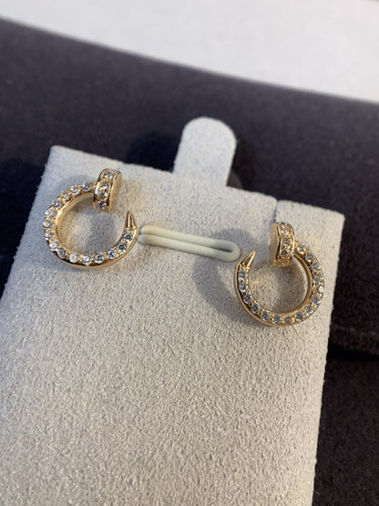 [Elite]JUSTE EARRINGS GOLD DIAMONDS