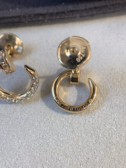 [Elite]JUSTE EARRINGS GOLD DIAMONDS