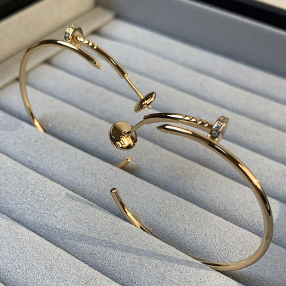 [Elite]JUSTE EARRINGS GOLD DIAMONDS 1.8MM