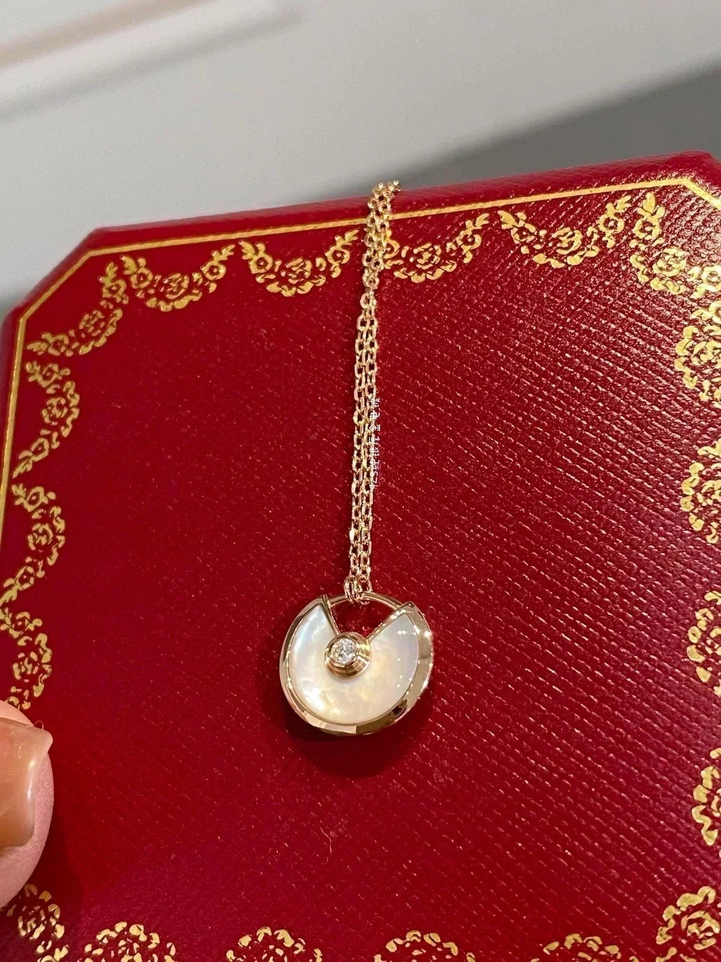[Elite]AMULETTE ROSE GOLD MOP NECKLACE