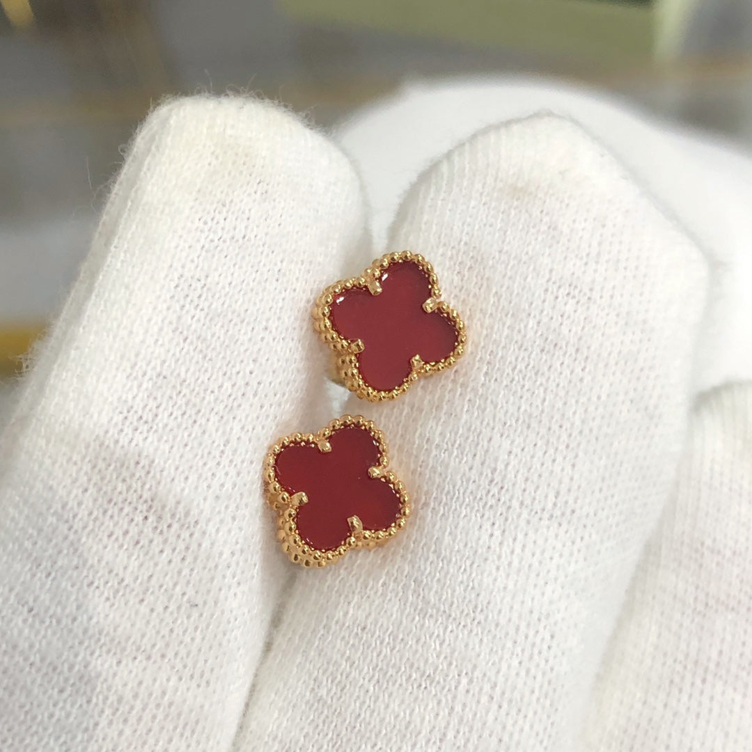[Elite]CLOVER MINI GOLD EARRINGS