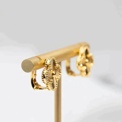 [Elite]CLOVER MEDIUM 1 MOTIFS LASER EARRINGS