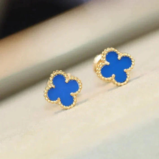 [Elite]CLOVER MINI 9.5MM TURQUOISE EARRINGS