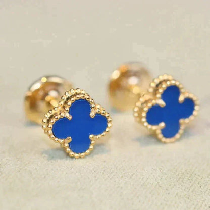 [Elite]CLOVER MINI 9.5MM TURQUOISE EARRINGS