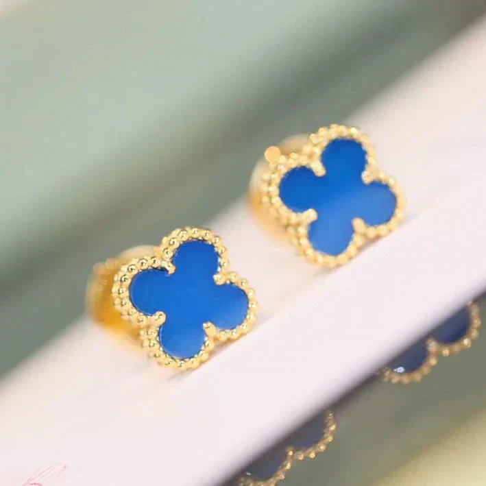 [Elite]CLOVER MINI 9.5MM TURQUOISE EARRINGS