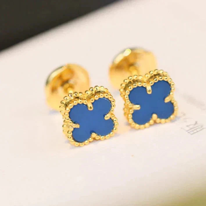 [Elite]CLOVER MINI 9.5MM TURQUOISE EARRINGS